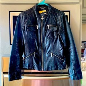 Michael Kors Moto Leather Jacket
